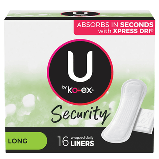 U By Kotex® Lightdays® Liners, Long | Quantity - 1x CS