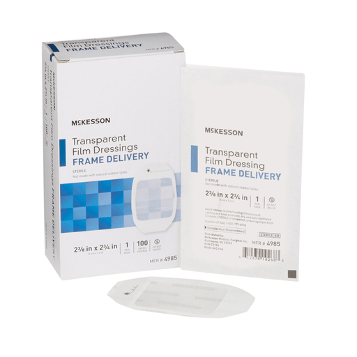 McKesson Octagonal Sterile Dressing with Frame-Style Delivery, 6 x 7 Centimeter | Quantity - 1x EA