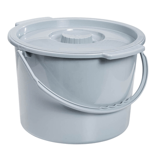 BUCKET, W/HNDL/CVR F/COMMODE 12QT (12/CS) | Quantity - 1x CS