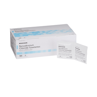 McKesson Benzalkonium Chloride Antiseptic Skin Wipes | Quantity - 1x EA