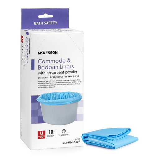 McKesson Commode and Bedpan Liner with Absorbent Powder | Quantity - 1x CS