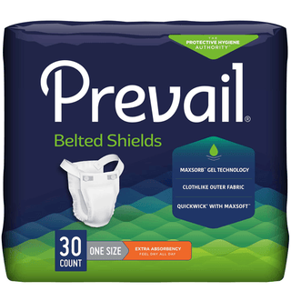 Prevail® Belted Shields Incontinence Belted Undergarment, One Size Fits Most | Quantity - 1x CS