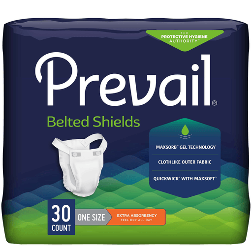 Prevail® Belted Shields Incontinence Belted Undergarment, One Size Fits Most | Quantity - 1x CS