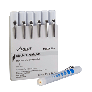 McKesson Disposable Penlight White Light, 4½ Inch | Quantity - 1x EA