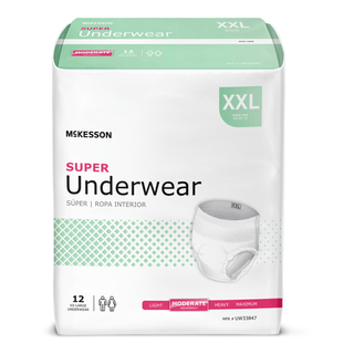 McKesson Super Moderate Absorbency Incontinence Underwear, 2X-Large | Quantity - 1x CS