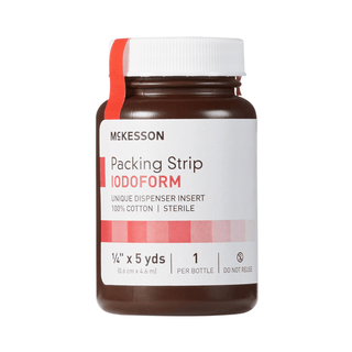McKesson Iodoform Wound Packing Strip, ¼ Inch x 5 Yard | Quantity - 1x BT