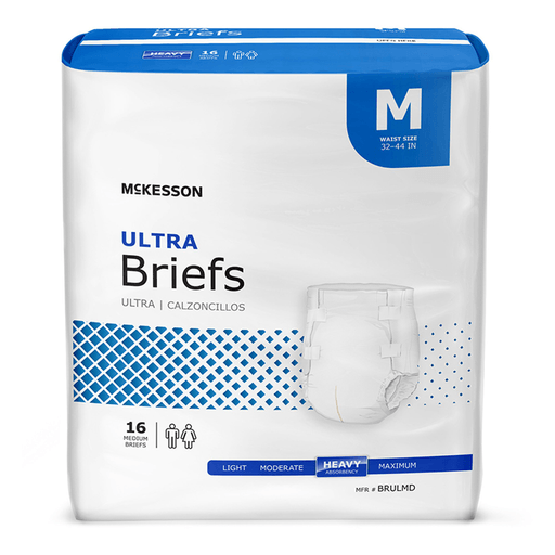 McKesson Ultra Heavy Absorbency Incontinence Brief, Medium | Quantity - 1x CS