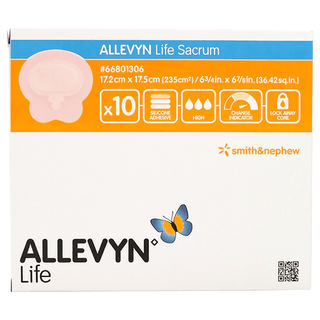 Allevyn Life Sacrum Foam Dressing, 17.2 x 17.5 Centimeters | Quantity - 1x EA