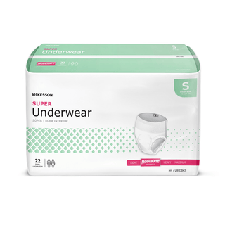 McKesson Super Moderate Absorbency Incontinence Underwear, Small | Quantity - 1x BG
