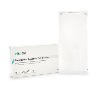 McKesson Argent® Sure-Check® Sterilization Pouch, 8 x 16 Inch | Quantity - 1x BX