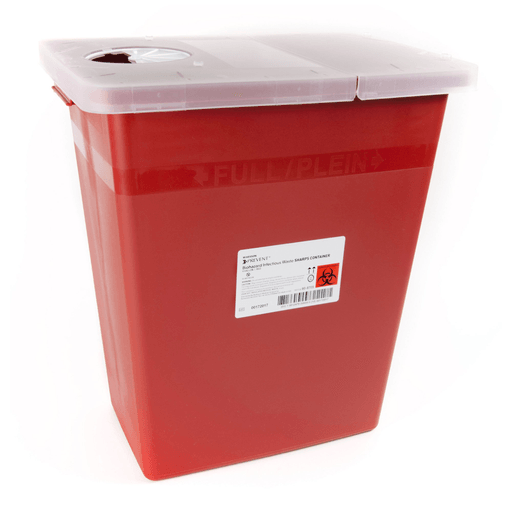 McKesson Prevent® Sharps Container, 8 Gallon, 13.75 x 13.75 x 14 Inch | Quantity - 1x EA