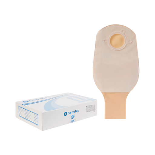 Sur-Fit Natura® Two-Piece Opaque Colostomy Pouch, 12-Inch Length, 1¾ Inch Flange | Quantity - 1x BX
