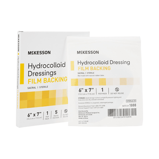 McKesson Hydrocolloid Dressing, 6 x 7 Inch Sacral | Quantity - 1x BX