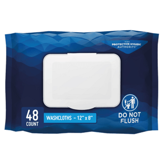 Prevail Adult Washcloths, Soft Pack, Aloe, Vitamin E, 12" x 8" | Quantity - 1x PK
