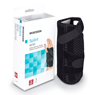 McKesson Left Wrist Splint with Single One-Pull Design, One Size Fits Most | Quantity - 1x EA