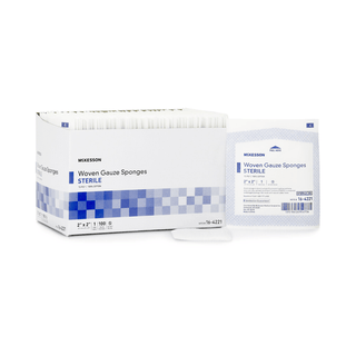 McKesson Sterile Gauze Sponge, 2 x 2 Inch, 12-Ply | Quantity - 1x EA