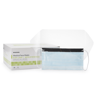 McKesson Procedure Mask with Eye Shield | Quantity - 1x BX