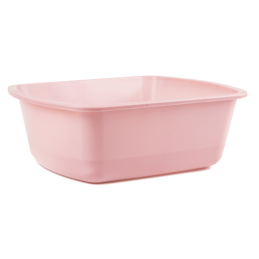 Medegen Wash Basin, Rectangular, 6 Quart, Rose | Quantity - 1x EA