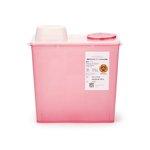 Monoject™ Multi-purpose Sharps Container, 2 Gallon, 10.9 x 10½ x 6¾ Inch | Quantity - 1x CS
