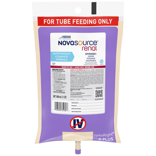 Novasource® Renal Ready to Hang Tube Feeding Formula, 33.8 oz. Bag | Quantity - 1x EA