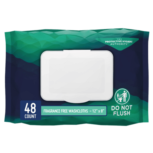 Prevail Adult Washcloths, Soft Pack, Aloe, Vitamin E, 12 x 8 Inch | Quantity - 1x PK