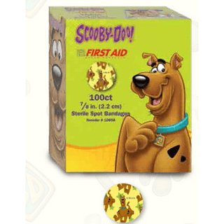 American® White Cross Stat Strip® Scooby-Doo Adhesive Spot Bandage, 7/8-Inch | Quantity - 1x BX