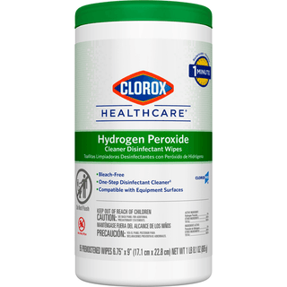 Clorox Healthcare® Hydrogen Peroxide Cleaner Disinfectant Wipes, Canister | Quantity - 1x CT