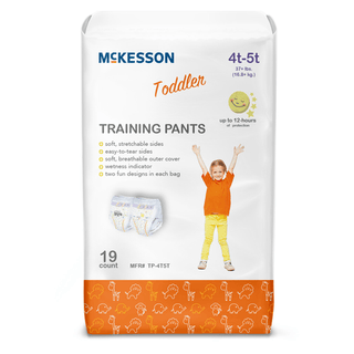 McKesson Toddler Training Pants, 4T to 5T for Children weighing 37+ lbs. | Quantity - 1x CS