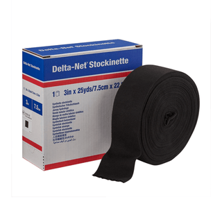 Delta-Net® Black Synthetic Compression Stockinette, 3 Inch x 25 Yard | Quantity - 1x RL