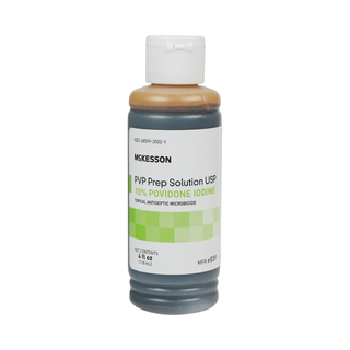 McKesson Microbicide Antiseptic PVP Scrub Solution, 4-ounce bottle | Quantity - 1x EA