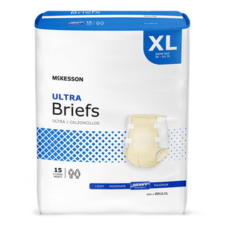 McKesson Ultra Heavy Absorbency Incontinence Brief, Extra Large | Quantity - 1x CS