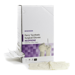 McKesson Perry® Polychloroprene Surgical Glove, Size 7, Cream | Quantity - 1x CS