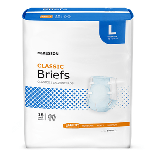McKesson Classic Light Absorbency Incontinence Brief, Large | Quantity - 1x CS