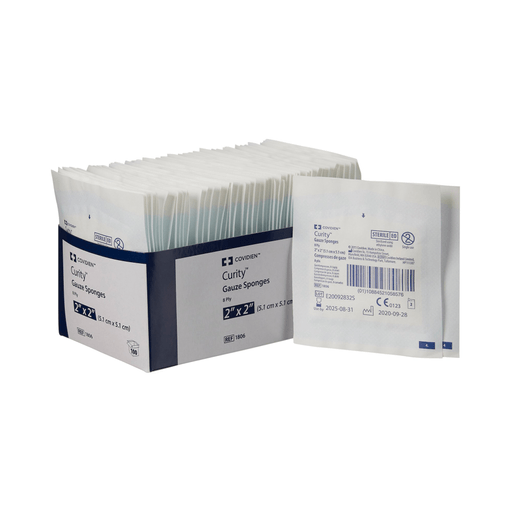 Curity™ Sterile USP Type VII Gauze Sponge, 2 x 2 Inch, 8-Ply | Quantity - 1x PK