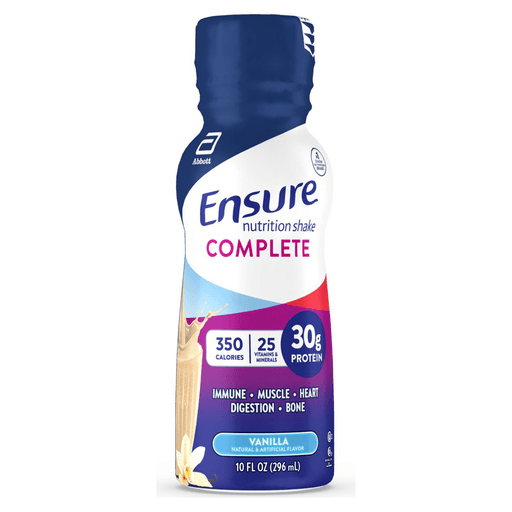 Ensure Complete® Nutrition Shake, Vanilla, 10-ounce bottle | Quantity - 1x BT