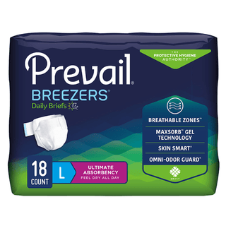 Prevail® Breezers® Ultimate Absorbency Incontinence Briefs, Large | Quantity - 1x PK