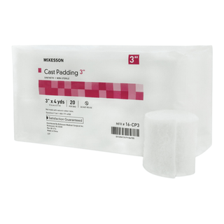 McKesson White Polyester Cast Padding, 3 Inch x 4 Yard | Quantity - 1x BG