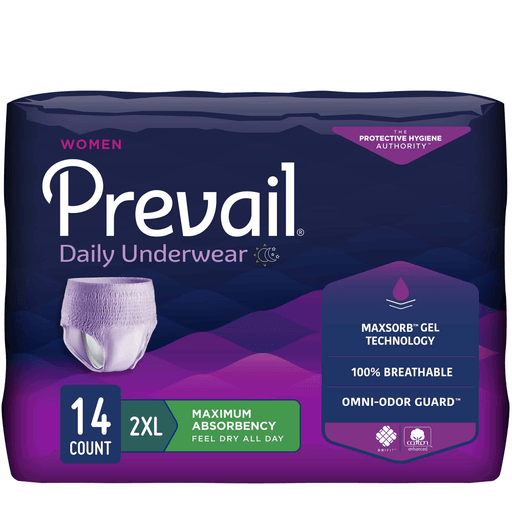 Prevail® for Women Daily Absorbent Underwear, 2X-Large | Quantity - 1x CS