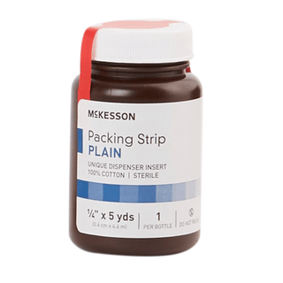 McKesson Nonimpregnated Wound Packing Strip, ¼ Inch x 5 Yard | Quantity - 1x BT