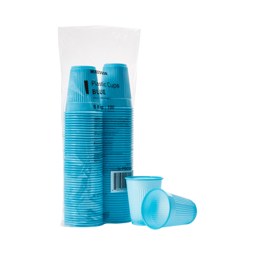 McKesson Polypropylene Drinking Cups, Disposable, 5 oz, Blue | Quantity - 1x SL