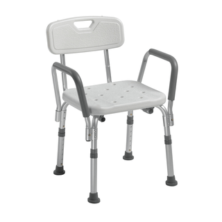 drive™ Shower Chair with Back and Removable Padded Arms | Quantity - 1x EA