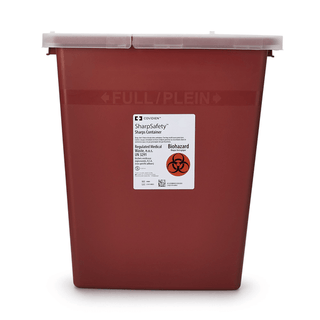 SharpSafety™ Multi-purpose Sharps Container, 8 Gallon, 17½ x 15½ x 11 Inch | Quantity - 1x CS