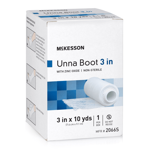 McKesson Zinc Oxide Unna Boot, 3 Inch x 10 Yard | Quantity - 1x CS