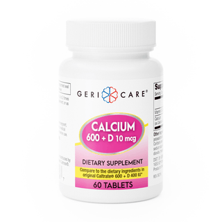 Geri-Care® Calcium 600 + D Dietary Supplement | Quantity - 1x BT