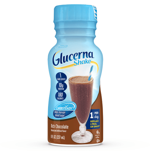 Glucerna® Original Shake, Chocolate Flavor, 8-ounce bottle | Quantity - 1x EA