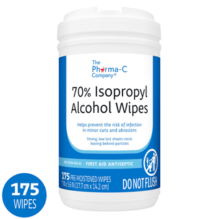 WIPE, WET PHARMA-C ISOPROPYL ALCOHOL 70% (175/CT 6CT/CS) | Quantity - 1x CT