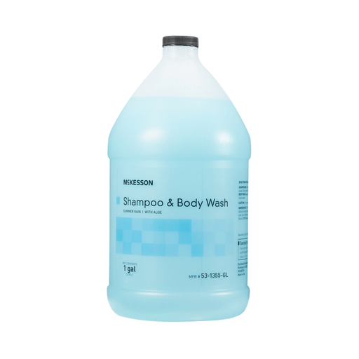 McKesson two-in-one shampoo and Body Wash, Summer Rain Scent, 1 Gallon Jug | Quantity - 1x EA