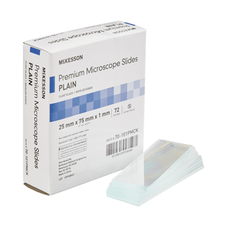 McKesson Premium Plain Microscope Slide, 25 x 75 mm | Quantity - 1x BX