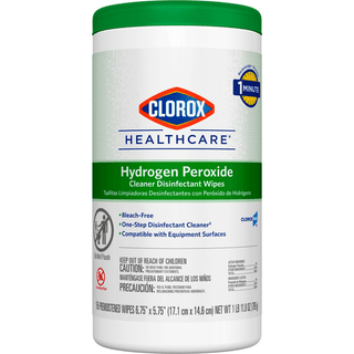 Clorox Healthcare® Hydrogen Peroxide Cleaner Disinfectant Wipes 6.75 x 5.75 Inch | Quantity - 1x CT