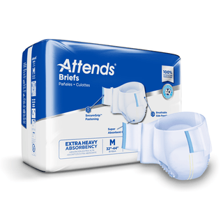 Attends® Extra Heavy Absorbency Briefs, Medium | Quantity - 1x CS